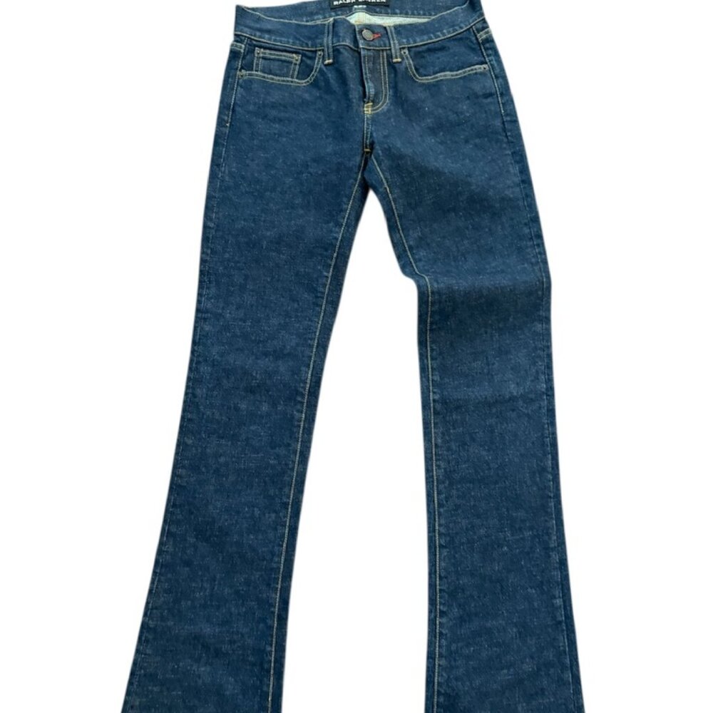 Ralph Lauren 867 black label dark wash jeans boot cut size 26